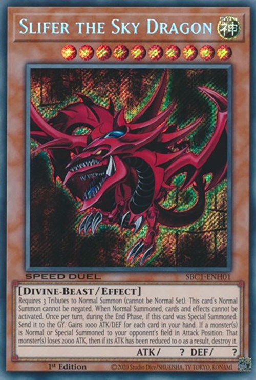 Slifer the Sky Dragon [SBC1-ENH01] Secret Rare | Exor Games Summserside