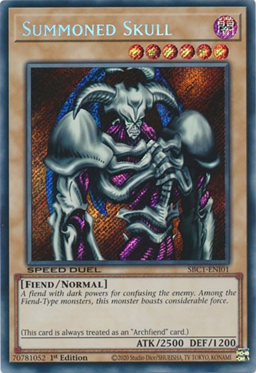 Summoned Skull [SBC1-ENI01] Secret Rare | Exor Games Summserside