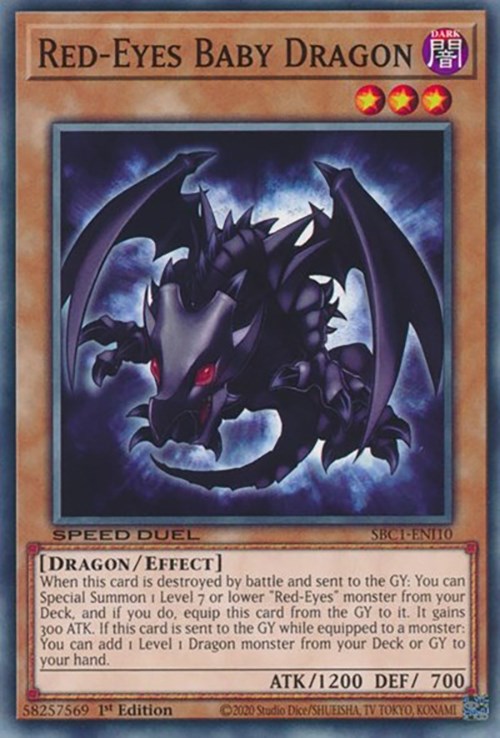 Red-Eyes Baby Dragon [SBC1-ENI10] Common | Exor Games Summserside