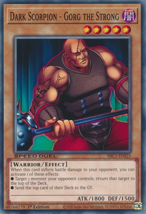 Dark Scorpion - Gorg the Strong [SBC1-ENI25] Common | Exor Games Summserside
