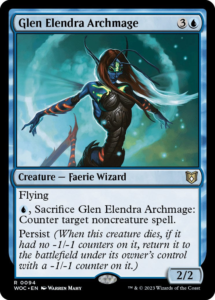 Glen Elendra Archmage [Wilds of Eldraine Commander] | Exor Games Summserside