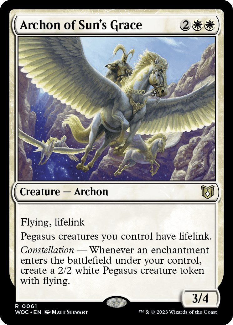 Archon of Sun's Grace [Wilds of Eldraine Commander] | Exor Games Summserside