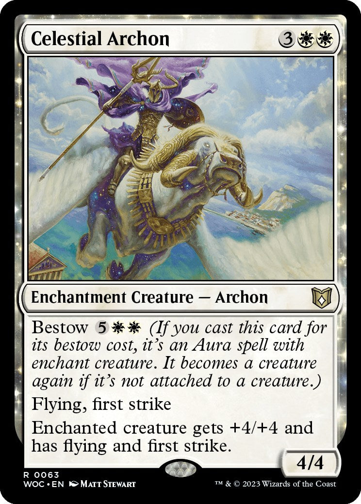 Celestial Archon [Wilds of Eldraine Commander] | Exor Games Summserside