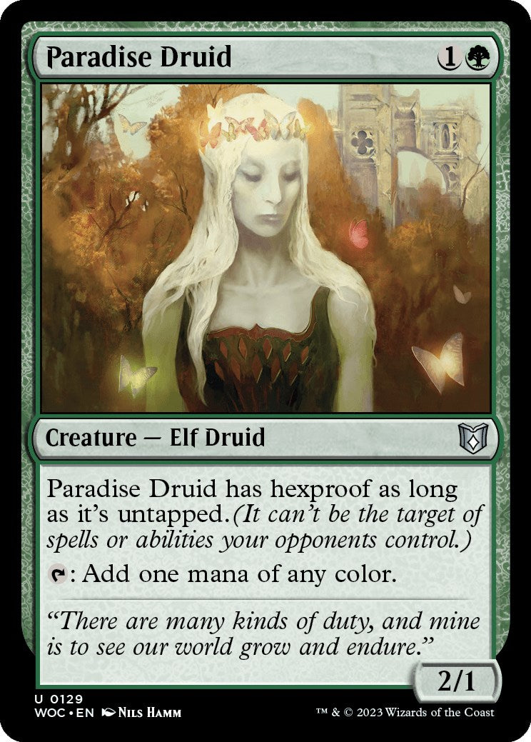 Paradise Druid [Wilds of Eldraine Commander] | Exor Games Summserside