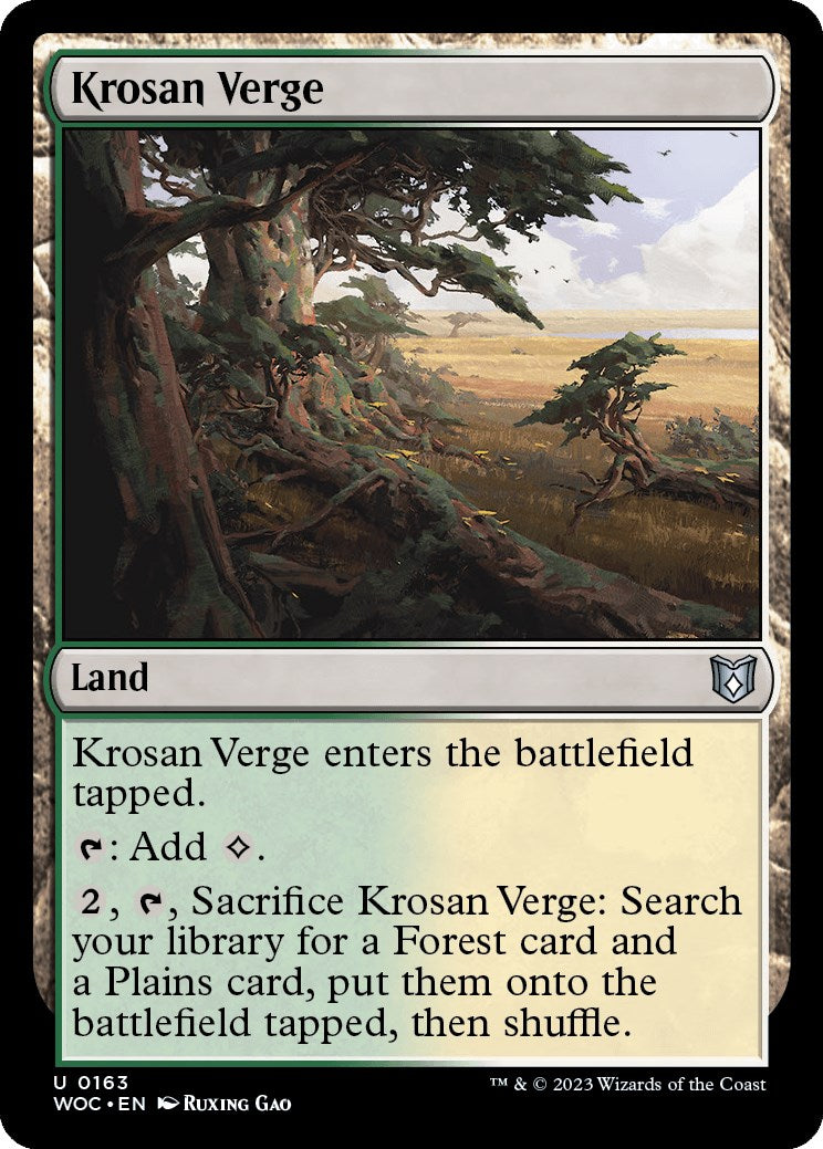 Krosan Verge [Wilds of Eldraine Commander] | Exor Games Summserside