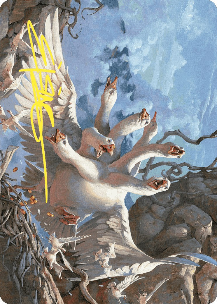 The Goose Mother Art Card (Gold-Stamped Signature) [Wilds of Eldraine Art Series] | Exor Games Summserside