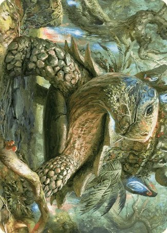 Blossoming Tortoise Art Card [Wilds of Eldraine Art Series] | Exor Games Summserside