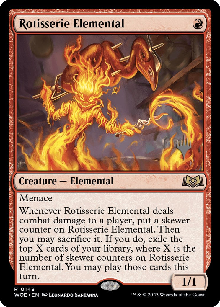 Rotisserie Elemental (Promo Pack) [Wilds of Eldraine Promos] | Exor Games Summserside