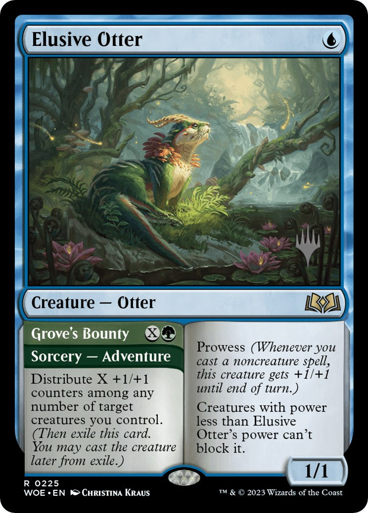 Elusive Otter // Grove's Bounty (Promo Pack) [Wilds of Eldraine Promos] | Exor Games Summserside