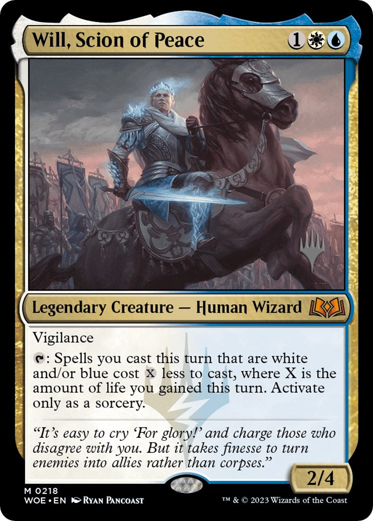 Will, Scion of Peace (Promo Pack) [Wilds of Eldraine Promos] | Exor Games Summserside