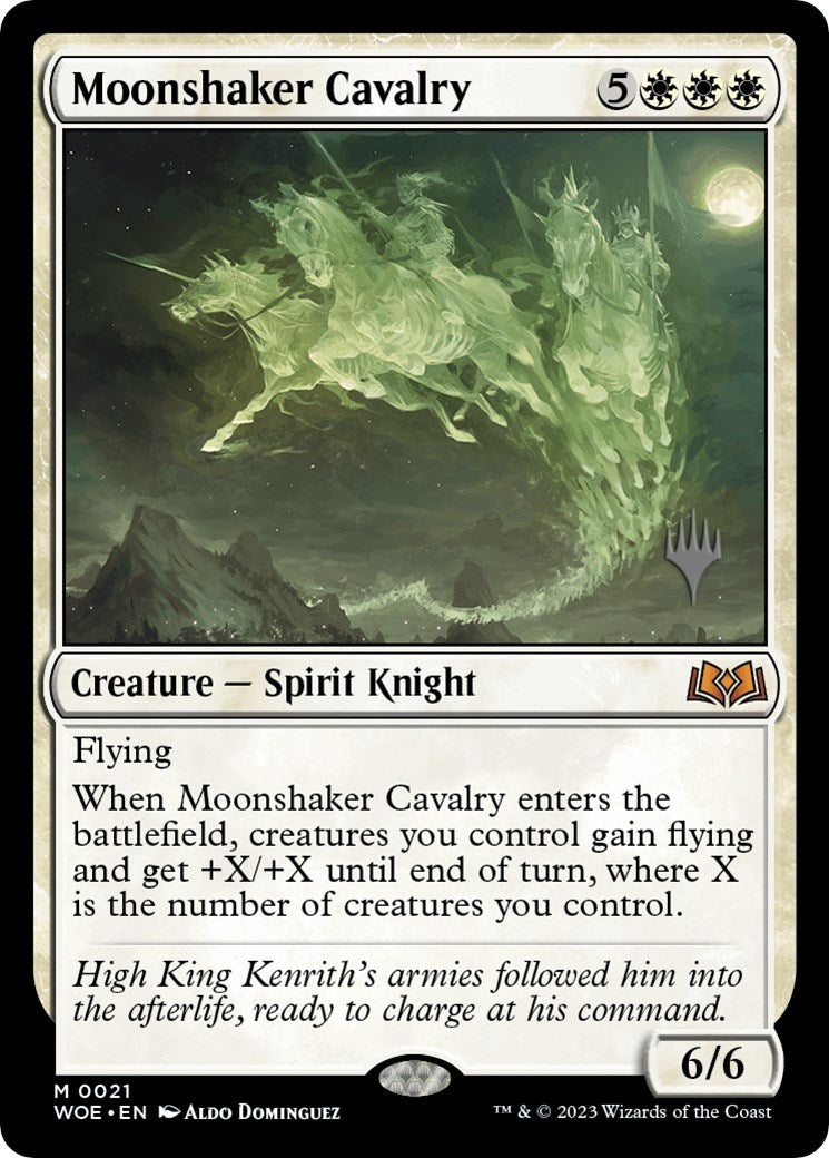 Moonshaker Cavalry (Promo Pack) [Wilds of Eldraine Promos] | Exor Games Summserside