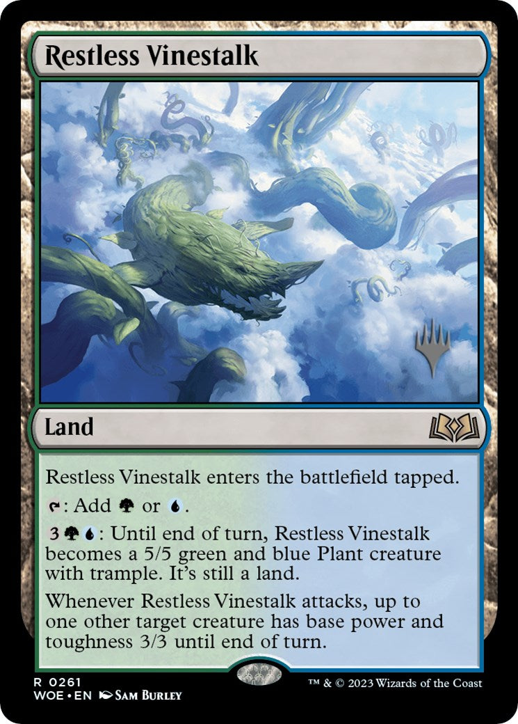 Restless Vinestalk (Promo Pack) [Wilds of Eldraine Promos] | Exor Games Summserside