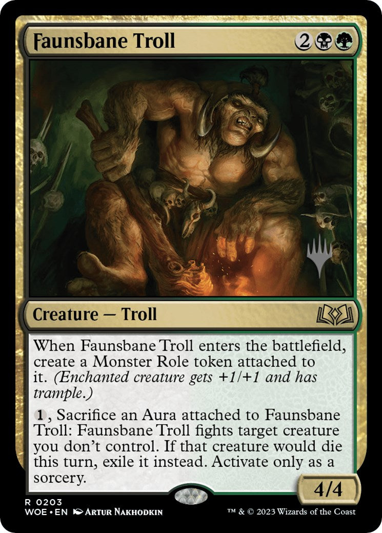 Faunsbane Troll (Promo Pack) [Wilds of Eldraine Promos] | Exor Games Summserside