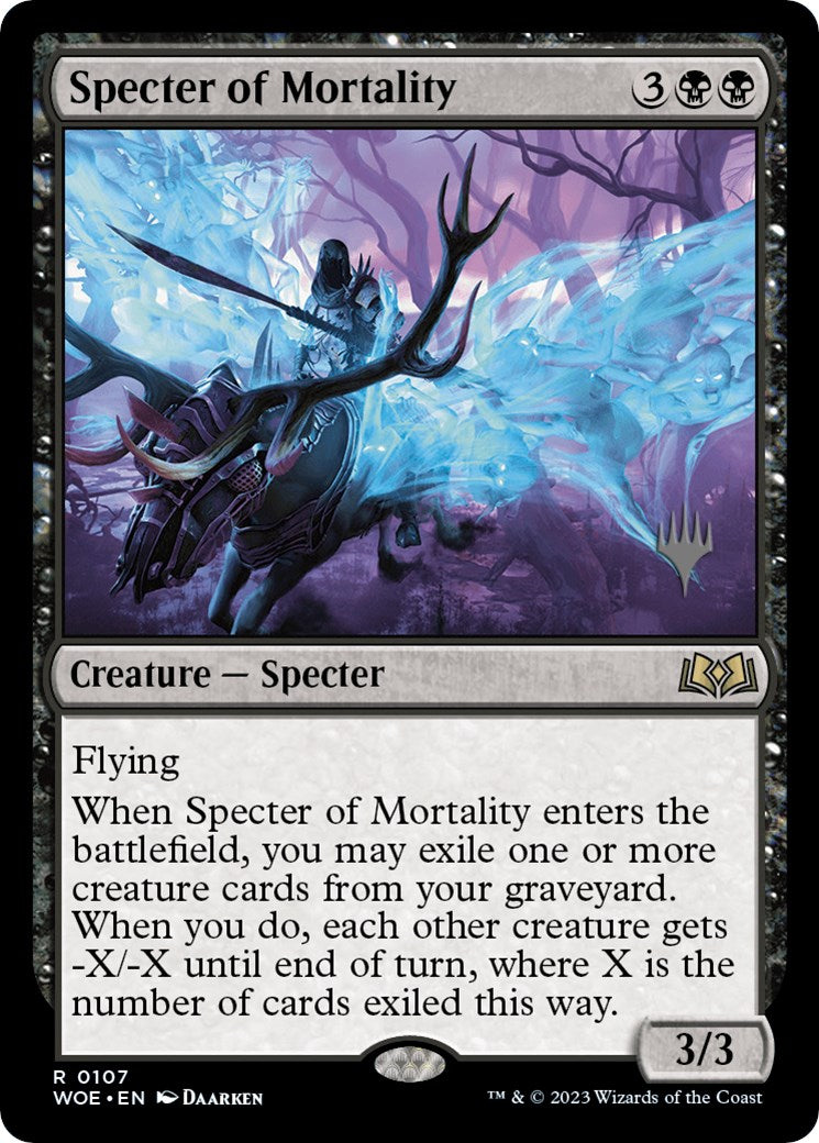 Specter of Mortality (Promo Pack) [Wilds of Eldraine Promos] | Exor Games Summserside