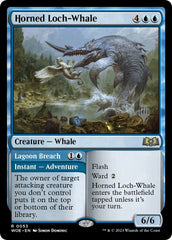 Horned Loch-Whale // Lagoon Breach (Promo Pack) [Wilds of Eldraine Promos] | Exor Games Summserside