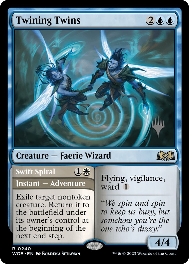 Twining Twins // Swift Spiral (Promo Pack) [Wilds of Eldraine Promos] | Exor Games Summserside