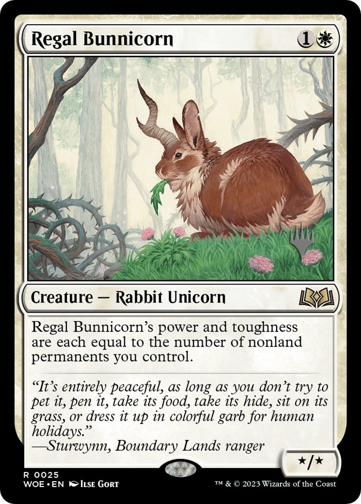 Regal Bunnicorn (Promo Pack) [Wilds of Eldraine Promos] | Exor Games Summserside