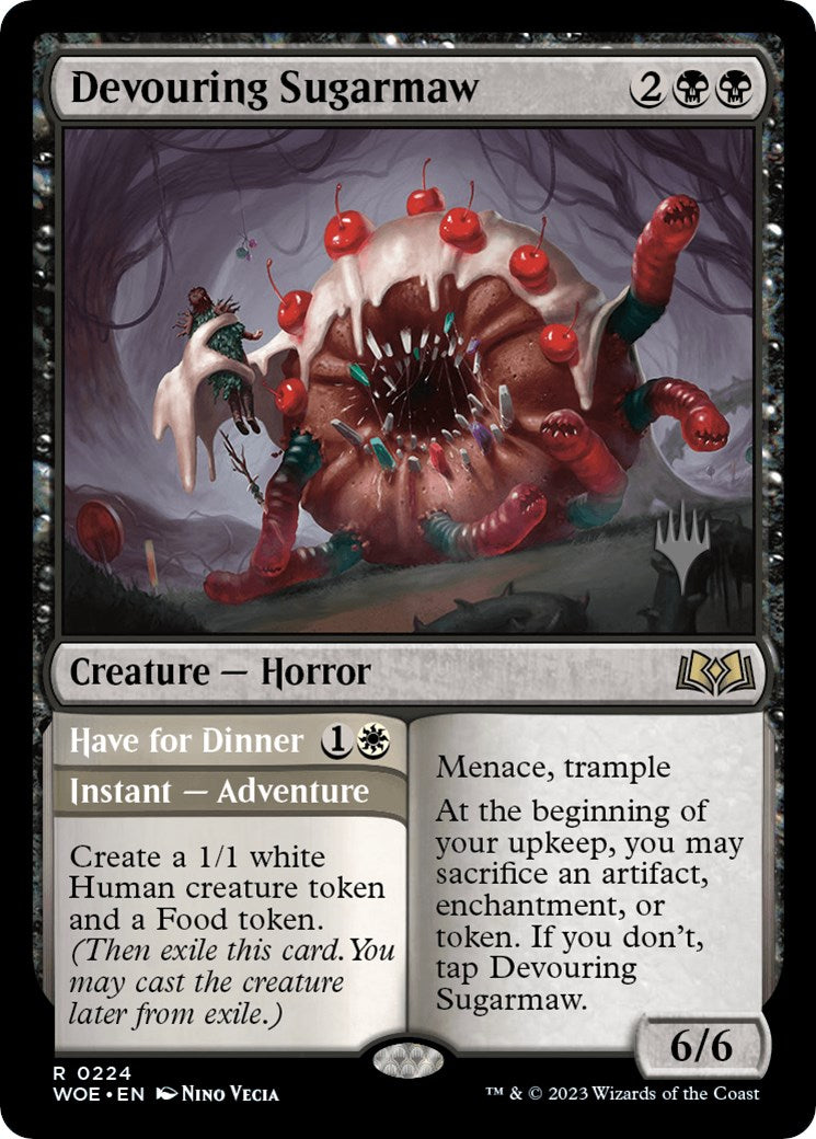 Devouring Sugarmaw // Have for Dinner(Promo Pack) [Wilds of Eldraine Promos] | Exor Games Summserside