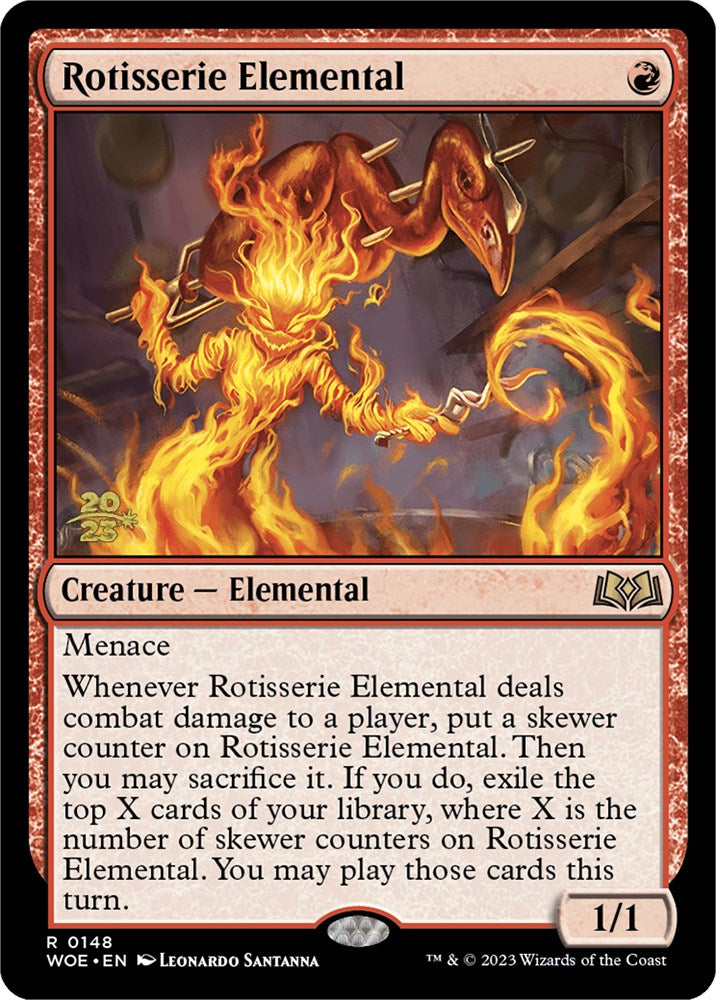 Rotisserie Elemental [Wilds of Eldraine Prerelease Promos] | Exor Games Summserside