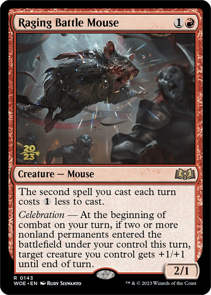 Raging Battle Mouse [Wilds of Eldraine Prerelease Promos] | Exor Games Summserside