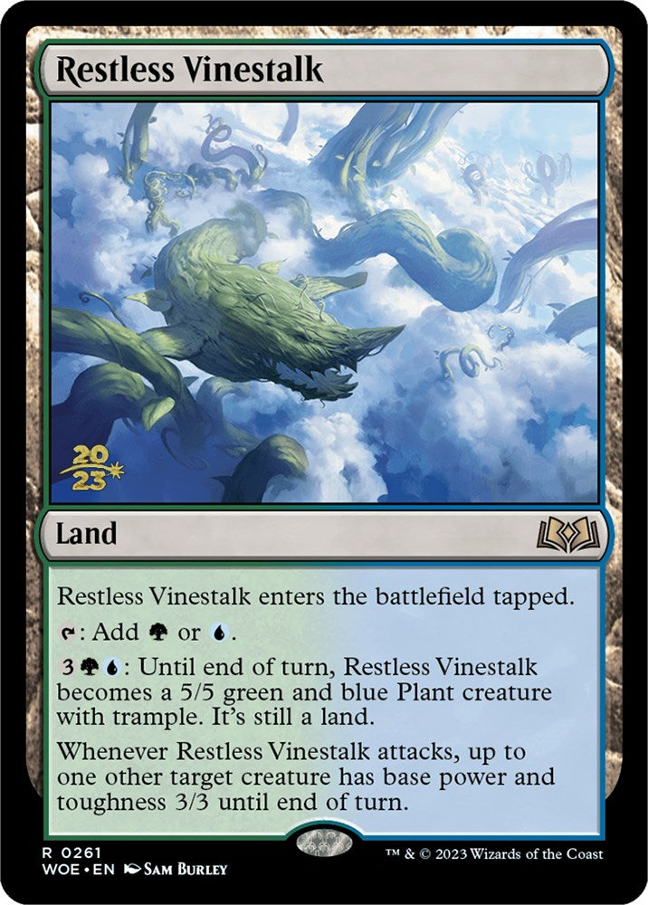 Restless Vinestalk [Wilds of Eldraine Prerelease Promos] | Exor Games Summserside