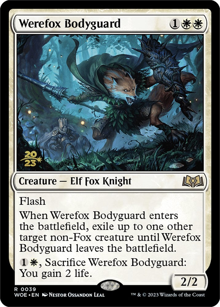 Werefox Bodyguard [Wilds of Eldraine Prerelease Promos] | Exor Games Summserside