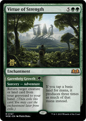 Virtue of Strength // Garenbrig Growth [Wilds of Eldraine Prerelease Promos] | Exor Games Summserside