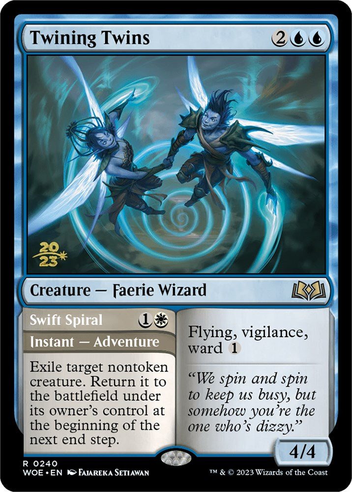 Twining Twins // Swift Spiral (Promo Pack) [Wilds of Eldraine Promos] | Exor Games Summserside