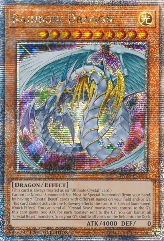 Rainbow Dragon [TN23-EN004] Quarter Century Secret Rare | Exor Games Summserside