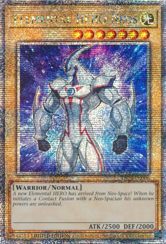 Elemental HERO Neos [TN23-EN006] Quarter Century Secret Rare | Exor Games Summserside