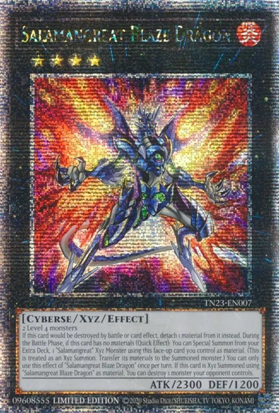 Salamangreat Blaze Dragon [TN23-EN007] Quarter Century Secret Rare | Exor Games Summserside