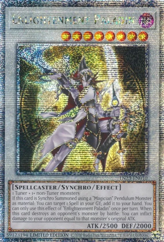 Enlightenment Paladin [TN23-EN010] Quarter Century Secret Rare | Exor Games Summserside