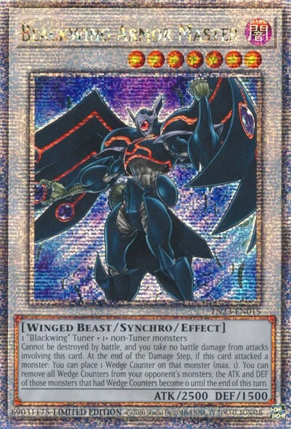 Blackwing Armor Master [TN23-EN015] Quarter Century Secret Rare | Exor Games Summserside