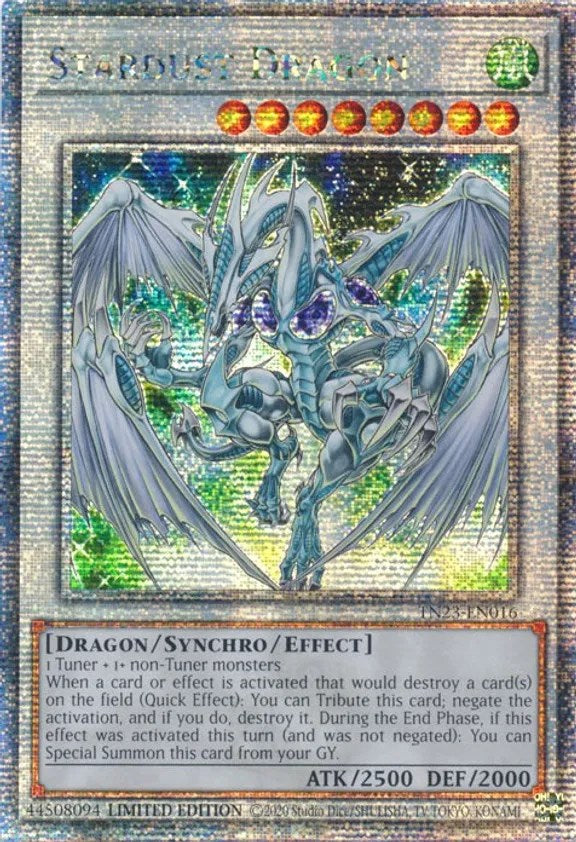 Stardust Dragon [TN23-EN016] Quarter Century Secret Rare | Exor Games Summserside