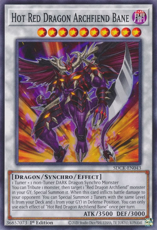 Hot Red Dragon Archfiend Bane [SDCK-EN043] Common | Exor Games Summserside