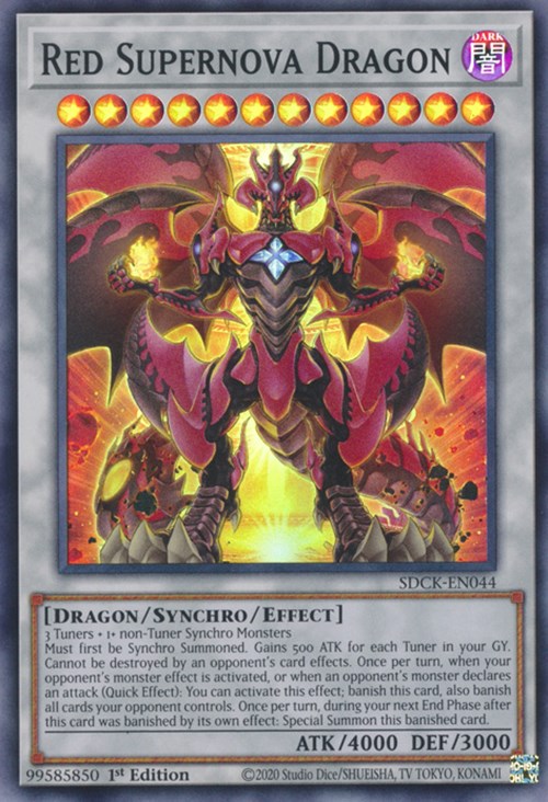 Red Supernova Dragon [SDCK-EN044] Super Rare | Exor Games Summserside