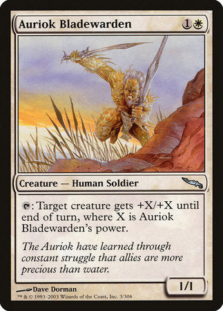 Auriok Bladewarden [Mirrodin] | Exor Games Summserside