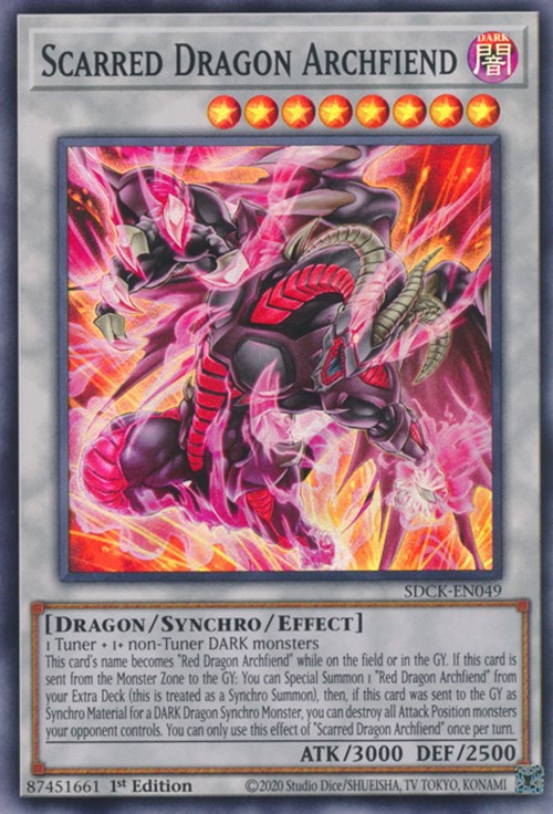 Scarred Dragon Archfiend [SDCK-EN049] Super Rare | Exor Games Summserside