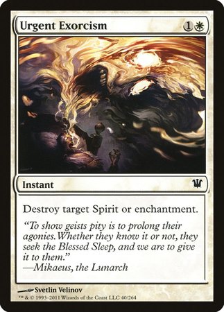 Urgent Exorcism [Innistrad] | Exor Games Summserside