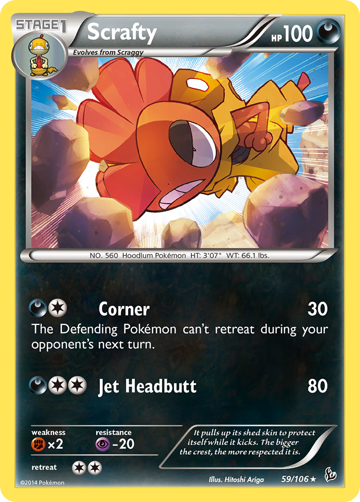 Scrafty (59/106) [XY: Flashfire] | Exor Games Summserside