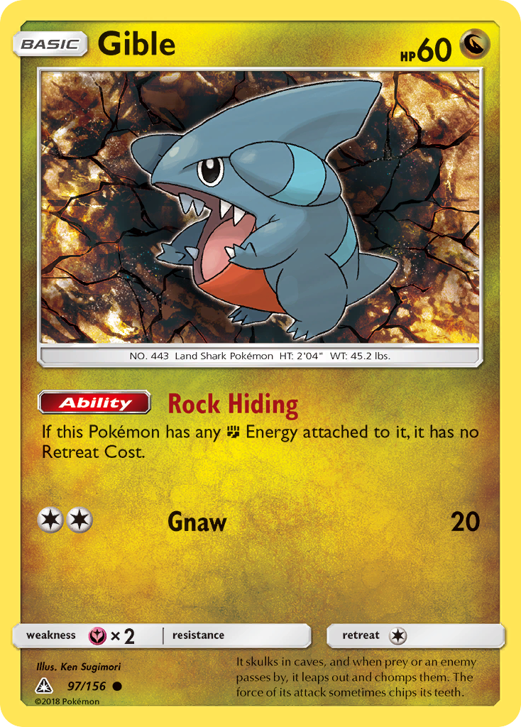 Gible (97/156) [Sun & Moon: Ultra Prism] | Exor Games Summserside