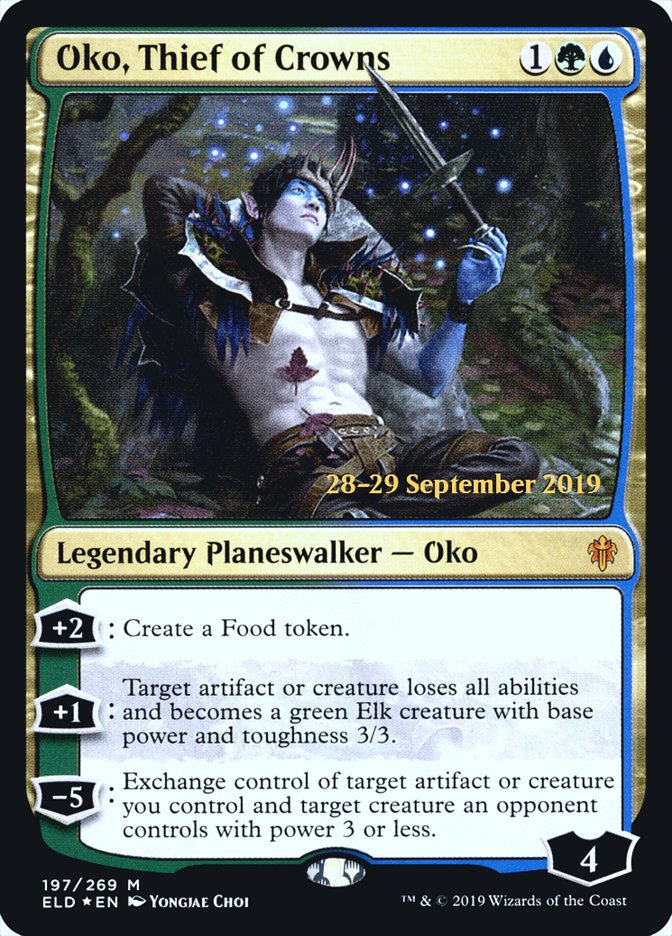 Oko, Thief of Crowns  [Throne of Eldraine Prerelease Promos] | Exor Games Summserside