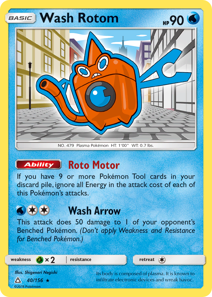 Wash Rotom (40/156) [Sun & Moon: Ultra Prism] | Exor Games Summserside