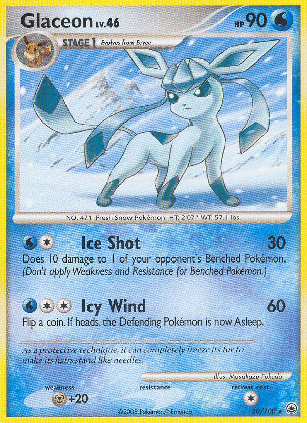 Glaceon (20/100) [Diamond & Pearl: Majestic Dawn] | Exor Games Summserside