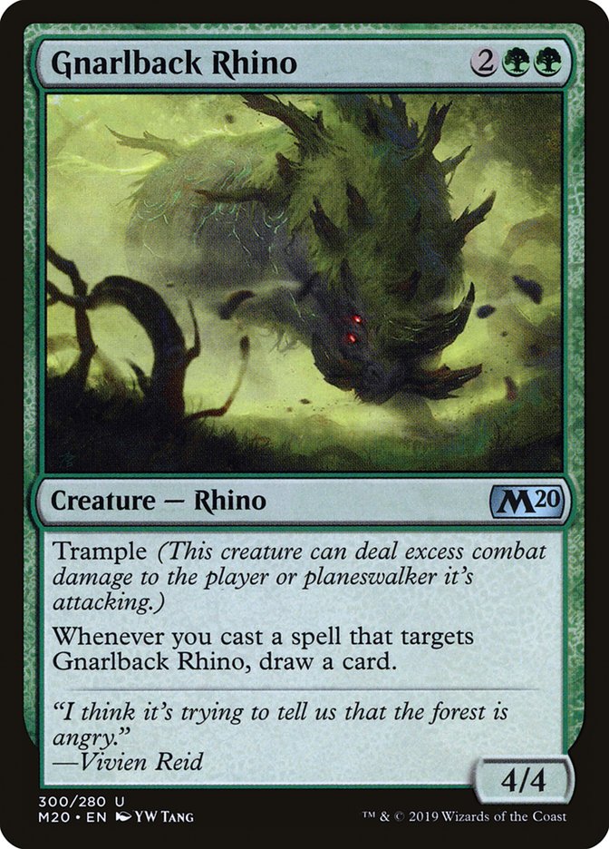 Gnarlback Rhino [Core Set 2020] | Exor Games Summserside