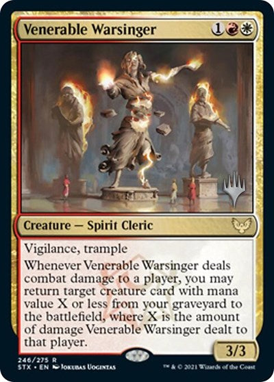 Venerable Warsinger (Promo Pack) [Strixhaven: School of Mages Promos] | Exor Games Summserside