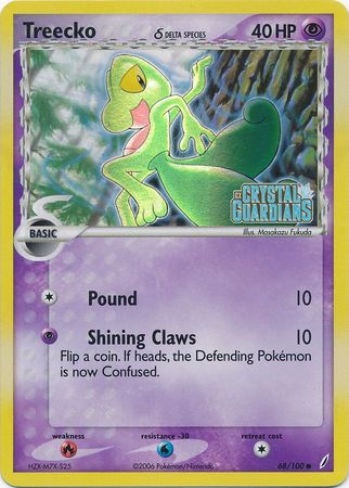 Treecko (68/100) (Delta Species) (Stamped) [EX: Crystal Guardians] | Exor Games Summserside