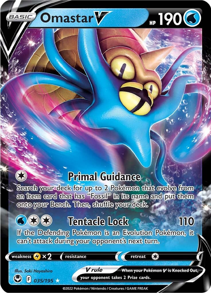 Omastar V (035/195) [Sword & Shield: Silver Tempest] | Exor Games Summserside