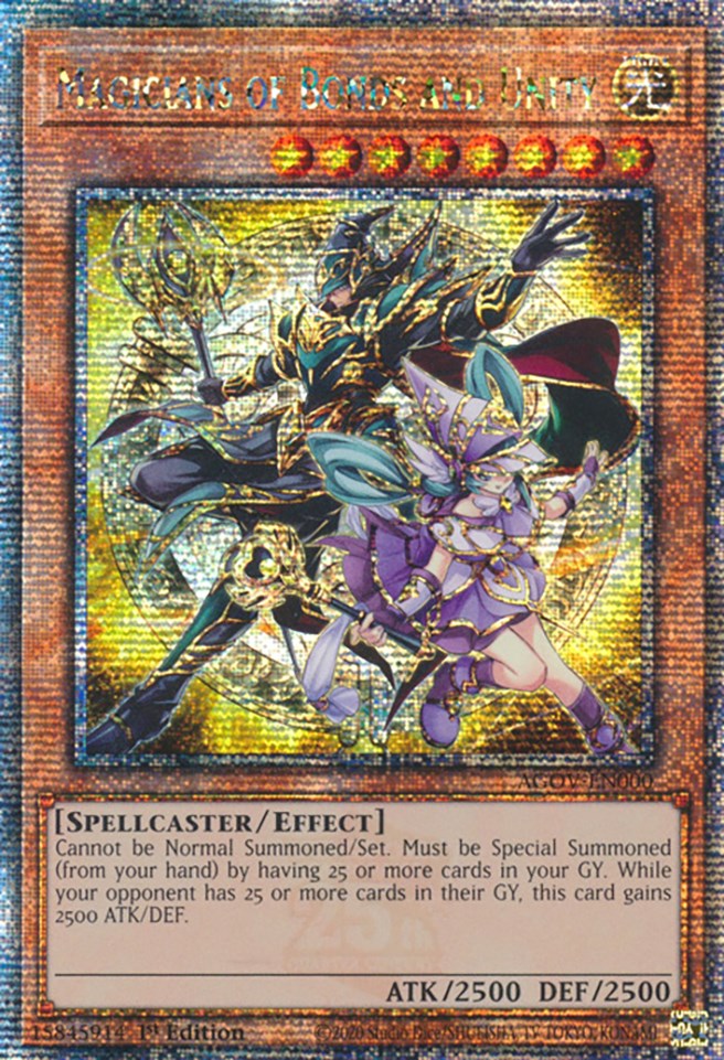 Magicians of Bonds and Unity (Quarter Century Secret Rare) [AGOV-EN000] Quarter Century Secret Rare | Exor Games Summserside