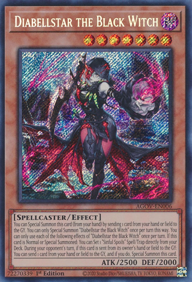 Diabellstar the Black Witch [AGOV-EN006] Secret Rare | Exor Games Summserside